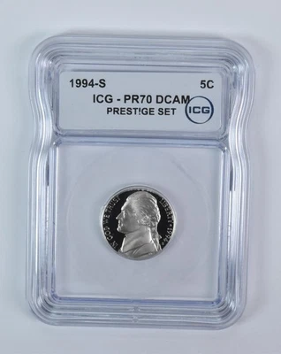 1994-S Jefferson Nickel Prestige Set PR70 DCAM ICG *6065 - Image 1 of 4