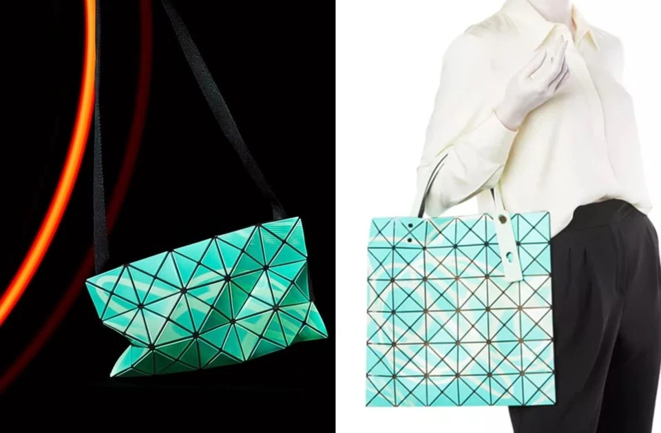 Bolso de Mano Bao Bao Issey Miyake Geométrico Neón Edición Limitada Brilla en la Oscuridad  Foto 1 de 4