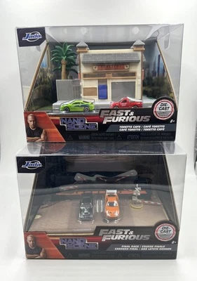 Fast And Furious Nano Scène + Toretto Café 34914 + Final Race 34915 Neuf boite - Photo 1/4