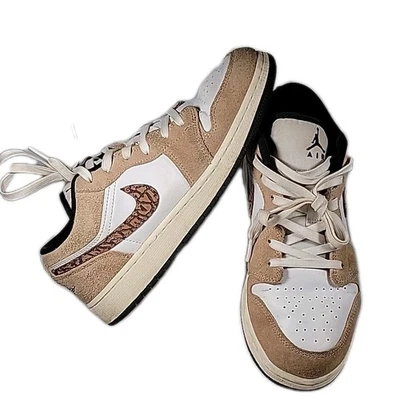 Nike Air Jordan 1 Low SE Mujer 8 (6.5Y) Zapatos Marrón Elefante Baloncesto Tenis Foto 1 de 4