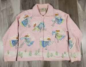 De Colección Opciones de Diseño Philip Jane Navidad Ángeles Noel Nieve Tejido Suéter S Defecto  - Imagen 1 de 17