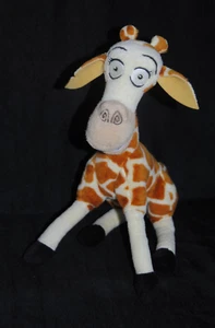 Peluche doudou girafe Melman Madagascar 3 DREAMWORKS 2012 beige brun 26 cm NEUF - Picture 1 of 3