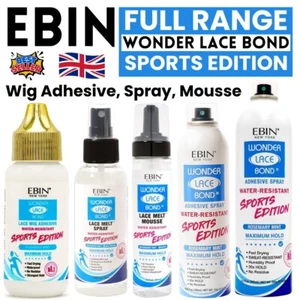 Ebin Wonder Lace Bond Adheisve & Melt Spray Edizione Sportiva Venditore UK - Foto 1 di 12