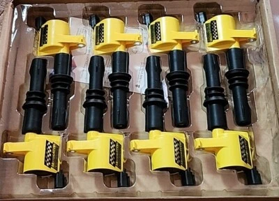 Bobinas de ignição Bravex TYK-Y1008-8H-BX bota reta para Ford 4.6L 5.4L pacote com 8 - Imagem 1 de 2