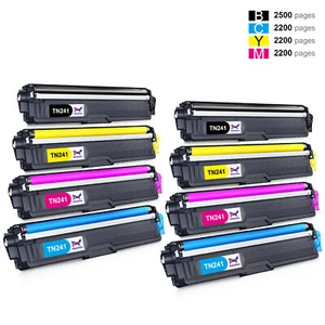 1-8XXL TONER Für BROTHER TN241XL MFC-9332CDW MFC-9142CDN HL-3142CW DCP-9022CDW - Afbeelding 1 van 20