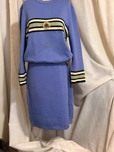 Vintage St John Sport By Marie Gray Set Sweater And Skirt Medium - Picture 1 of 8
