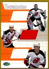 2001-02 Parkhurst Teammates #T14 Brodeur / Stevens / Elias JERSEY /30*