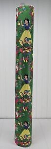 Vintage Snow White and the Seven Dwarfs Partial Roll of Wrapping Paper Rare