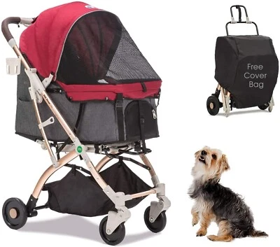 HPZ PET ROVER LITE Premium leichter Reise-Haustierkinderwagen für Hunde & Katzen *GENERALÜBERHOLT - Bild 1 von 4