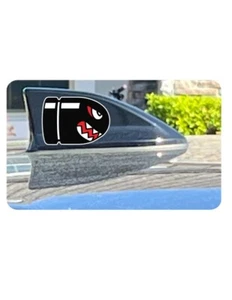 set of 2 bullet design sticker-decal- for car shark fin antenna - Picture 1 of 1