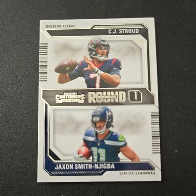 2023 Panini Contenders C.J. Stroud RC & Jaxon Smith-Njigba Round Number 1 #4 RC - Image 1 of 2