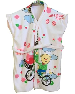 Kids Bathrobes Light Soft Pink Sleepwear robe for Girls boys L-22" - Picture 1 of 2