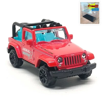 Majorette Jeep Wrangler Rubicon Red Animal Doctor GirlMazing 1:60 3" no Package - Image 1 of 4