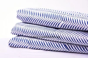 2.5 Yards Cotton Voile Hand Block Ikat Print Fabric Natural Dyes Sanganer Indian - Picture 1 of 3