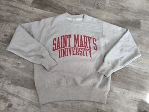 Vintage Saint Mary's University Gaels Champion Reverse Weave Sweatshirt Gray S - Picture 1 of 16