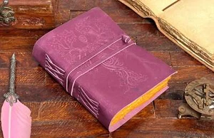 Handmade Mother of Earth Grimoire Embossed Journal blank Diary For Unisex Adult - Picture 1 of 10