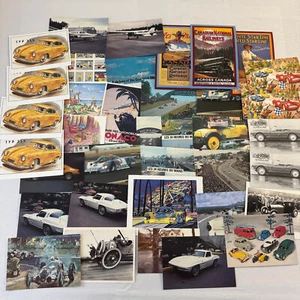 Vintage Transport Foto und Postkarten Lot 36x Auto Zug Flugzeug Porsche + - Bild 1 von 11