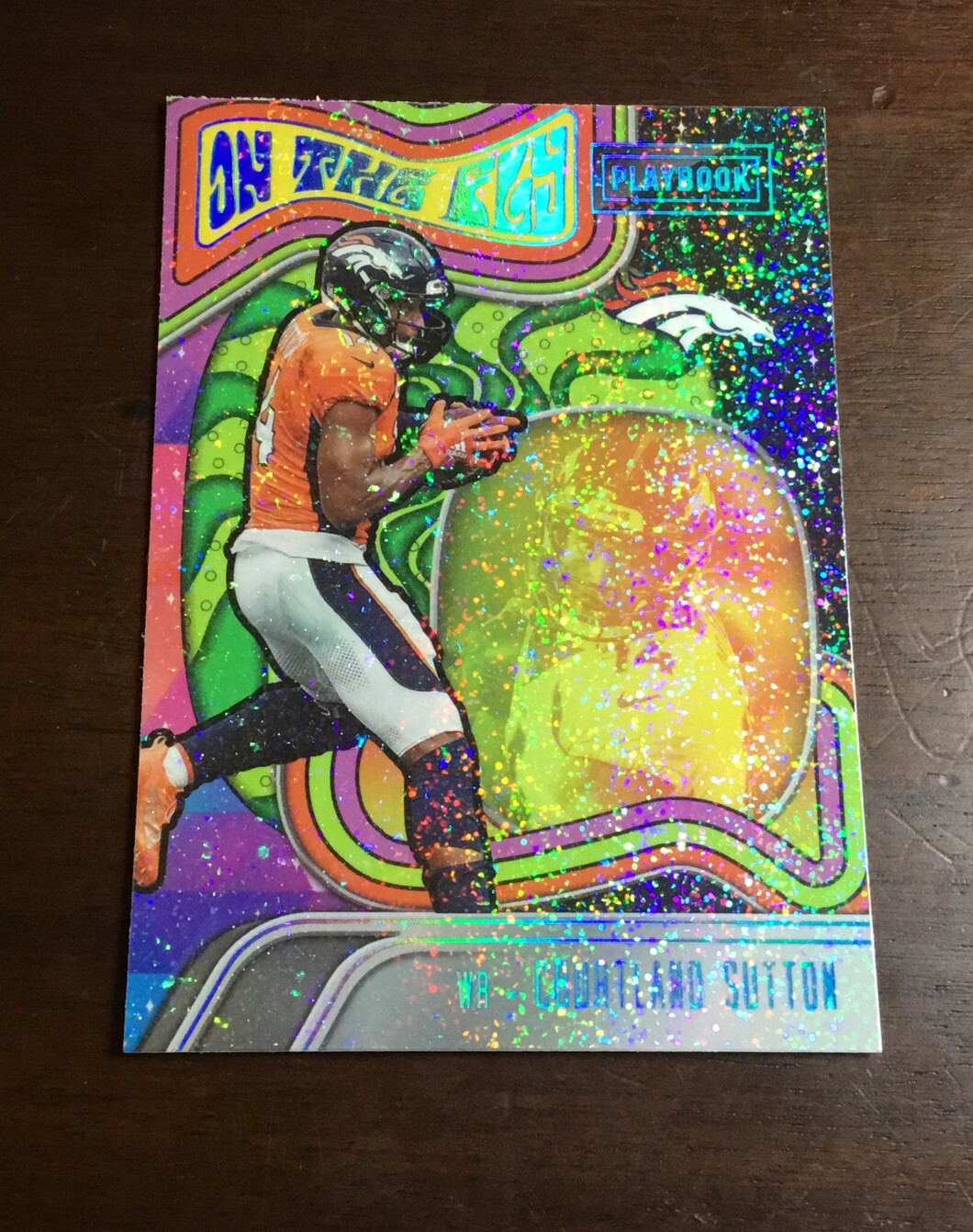 2022 Panini Playbook NFL Sparkle SSP Courtland Sutton On the Fly Case Hit OTF-8