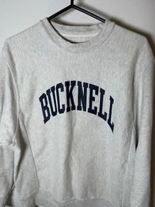 Champion Bucknell Sudadera Manga Larga Pullover Ropa Talla S Algodón Gris - Imagen 1 de 7