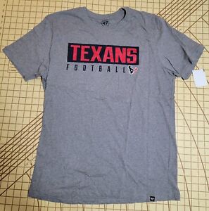 Houston Texans '47 T-Shirt Mens Size Large Gray New 