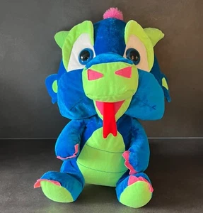 Plüsch Drache Bananas blau grün GROSS Kuscheltier Stofftier ca 50 cm - Bild 1 von 5