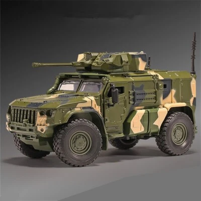 1:32 Alloy Tiger Armored Military Truck Model Diecast Off-road For Kids Toy - Image 1 of 4