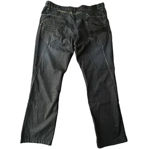 Fusai Dark Blue Denim Jeans Size 42x32 Zipper Back Pocket Y2K Skater - Picture 1 of 13