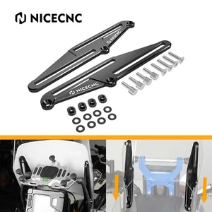 NICECNC Motorcycle Windshield Adjusters Bracket For Yamaha Tenere 700 2019-2024 - Picture 1 of 12