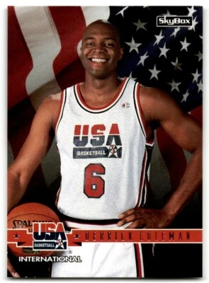1994-95 SkyBox USA Derrick Coleman USA #37 - Image 1 of 2