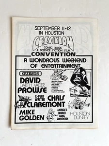 Cómic de ciencia ficción vintage 1982 de creación convención de películas de ciencia ficción Houston Texas - Imagen 1 de 9