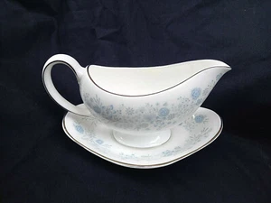 Wedgwood BELLE FLEUR. Gravy Boat and Stand - Picture 1 of 3