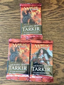 Cantidad de 3 paquetes de refuerzo Khans of Tarkir (inglés) Magic the Gathering - Imagen 1 de 2