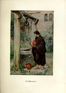 Franziskus -- Der Klosterdiener - Coloriert - aus 1931 - Bild 1 von 1