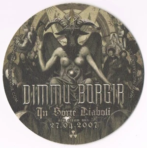 DIMMU BORGIR: IN SORTE DIABOLI / AFTER FOREVER - GERMAN PROMO MUSIC COASTER - Picture 1 of 2