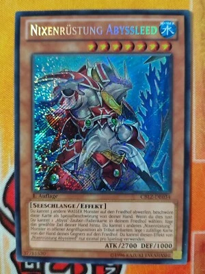 MISPRINT! NIXENRÜSTUNG ABYSSLEED - CBLZ-DE034 Secret Rare 1. Auflage NM Direwolf - Bild 1 von 4