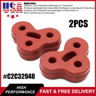 2pcs Red 11mm 3 Holes Muffler Exhaust Hanger #c2c32948 For Jaguar Xf Xj Engines