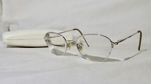 Lunettes de lunettes Laura Ashley Flu, 52-18-135 or blanc montures de lunettes 