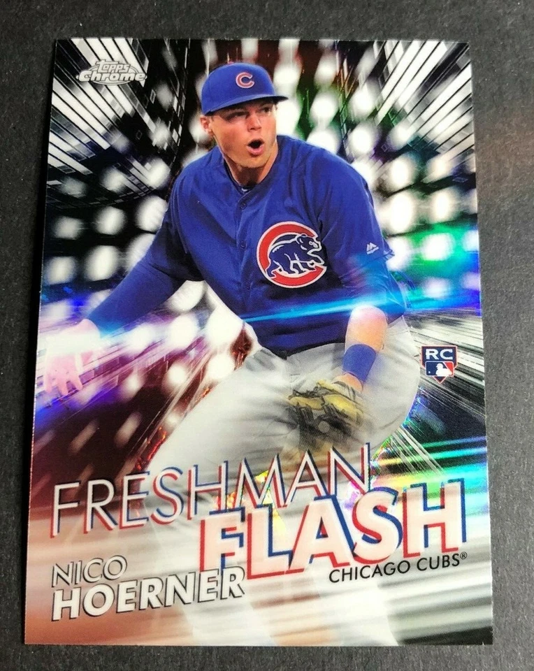 2020 Topps Chrome FRESHMAN FLASH Refractor NICO HOERNER Cubs RC #FF-10 - Image 1 of 1