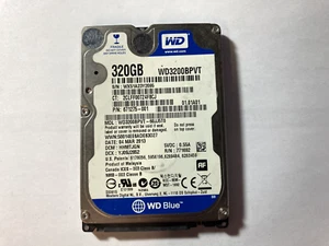 Western Digital Scorpio Blue 320GB Internal 5400RPM 2.5" (WD3200BPVT) HDD Tested - Picture 1 of 1