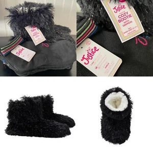 Girls Justice Cozy Bootie & 6pk Sock Bundle - Picture 1 of 5