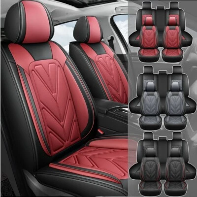 For Toyota RAV4 1996~2024 Leather Car Seat Covers 5-Seats Front Rear Protectors - Image 1 of 4