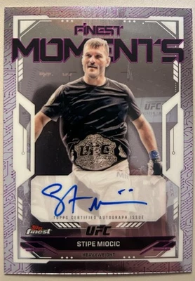 Stipe Miocic 2025 Topps UFC Finest Moments On Card Autograph Auto FMS-SM  - Image 1 of 2