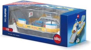 SIKU 1750 - modellino 1:50 - TRAGHETTO PER AUTO GIALLO - NUOVO - SIGILLATO - Foto 1 di 6