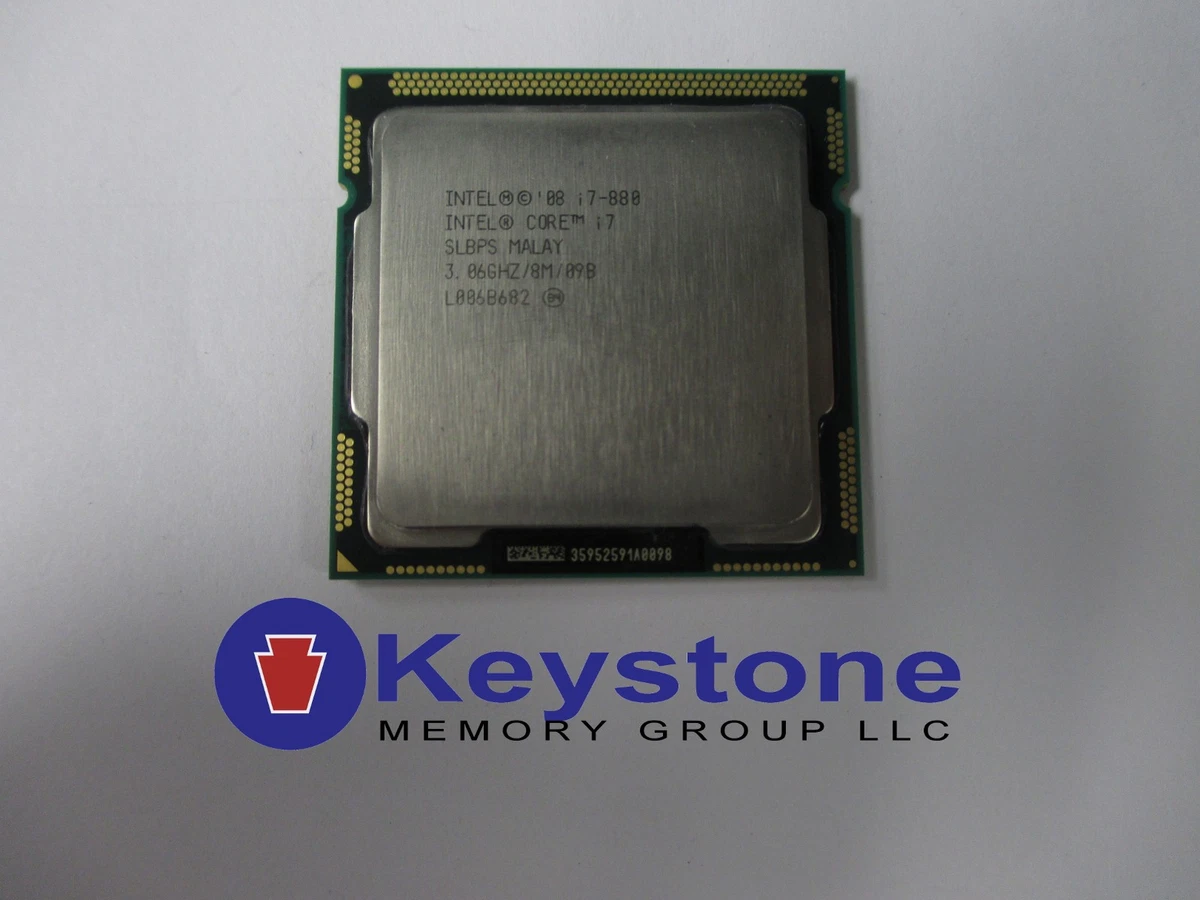 Intel Core i7-880 SLBPS - 3.06GHz Quad Core LGA1156 8MB CPU
