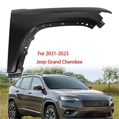 Front RH/Passenger Side Fender For 2021 2022 2023 Jeep Grand Cherokee L Black - Image 1 of 4