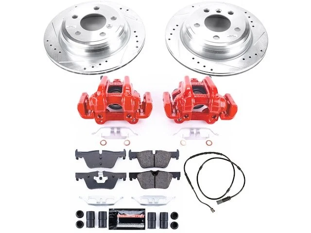 Kit de pastillas de freno trasero y rotor para BMW 320i xDrive 2013-2018 2014 2015 QX554NN Foto 1 de 1