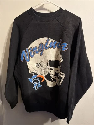 Sudadera Grande Gráfica Vintage Años 80 Universidad de Virginia Cavilers De Colección De Colección Foto 1 de 4