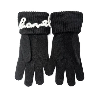 Guantes de cachemir Chanel con decoración de perlas 749886276 124414392 Foto 1 de 3