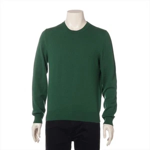 Gucci GG Cashmere Knit S Men's Green 597736 Hairball Fluffing - Picture 1 of 13