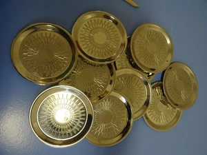 QUIST zwölf Untersetzter Metall 60er 70er seltenes POP ART Design - Bild 1 von 5